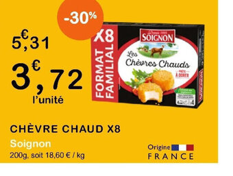 E.Leclerc CHÈVRE CHAUD X8 offre