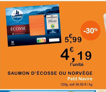E.Leclerc SAUMON D'ÉCOSSE OU NORVÈGE offre