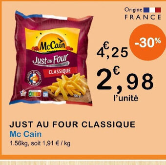 E.Leclerc JUST AU FOUR CLASSIQUE offre