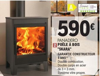 E.Leclerc Brico PANADERO POÊLE À BOIS SKARA offre