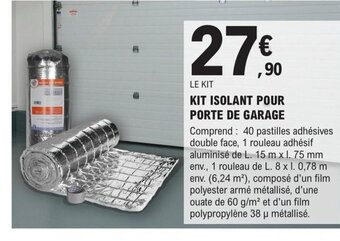 E.Leclerc Brico KIT ISOLANT POUR PORTE DE GARAGE offre