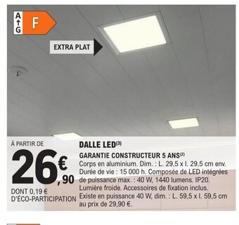 E.Leclerc Brico DALLE LED offre