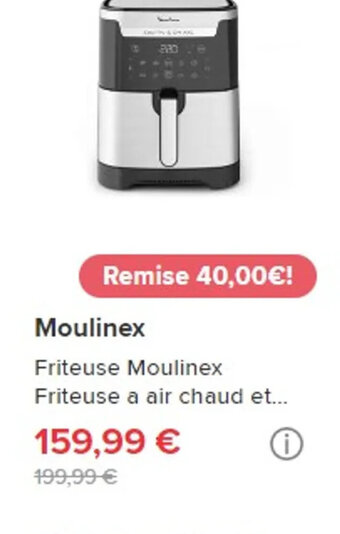 Moulinex Friteuse Moulinex Friteuse a air chaud et