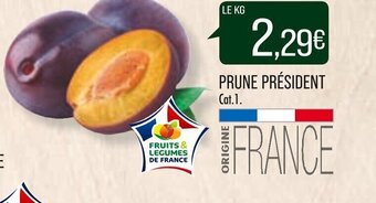 Match PRUNE PRÉSIDENT offre
