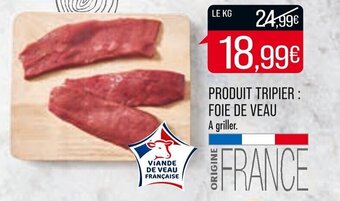 Match PRODUIT TRIPIER : FOIE DE VEAU offre