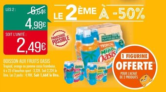 Match BOISSON AUX FRUITS OASIS offre