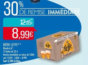 Match BIÈRE LEFFE 33 cl offre