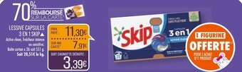 Match LESSIVE CAPSULES PRIX 3 EN 1 SKIP offre