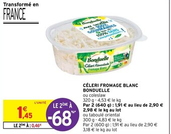 Intermarché Hyper CÉLERI FROMAGE BLANC BONDUELLE offre