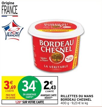 RILLETTES DU MANS BORDEAU CHESNEL