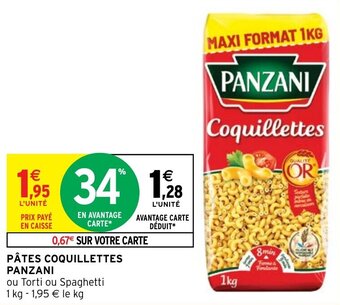 Intermarché Hyper PÂTES COQUILLETTES PANZANI offre
