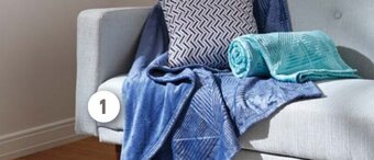 Intermarché Hyper PLAID EMBOSSÉ GÉOMÉTRIQUE DOMÉDIA offre