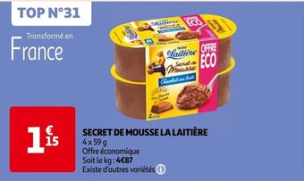 Auchan SECRET DE MOUSSE LA LAITIÈRE offre