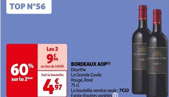 Auchan BORDEAUX AOP(¹) Dourthe offre