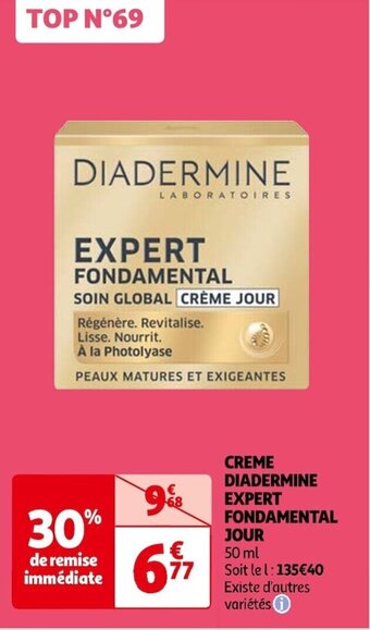 Auchan CREME DIADERMINE EXPERT FONDAMENTAL JOUR offre