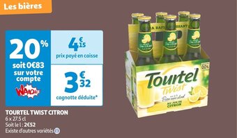 Auchan TOURTEL TWIST CITRON offre