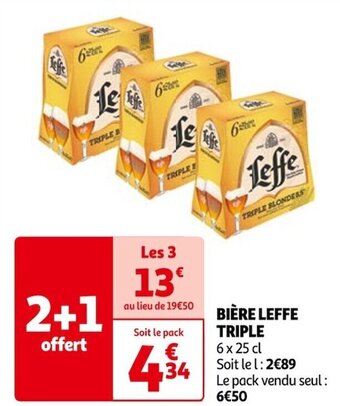 Auchan BIÈRE LEFFE TRIPLE offre