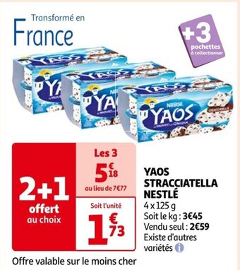 Auchan YAOS STRACCIATELLA NESTLÉ offre