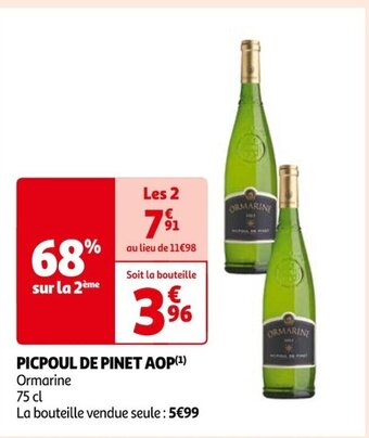 Auchan PICPOUL DE PINET AOP offre