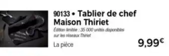 Thiriet Tablier De Chef Maison Thiriet offre