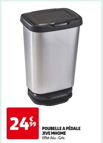 Auchan POUBELLE A PÉDALE JIVE MHOME offre