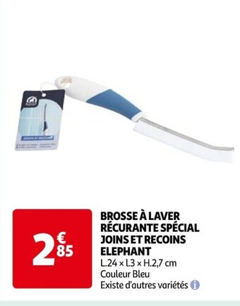 Auchan BROSSE À LAVER RÉCURANTE SPÉCIAL JOINS ET RECOINS ELEPHANT offre