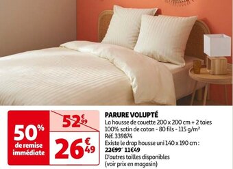 Auchan PARURE VOLUPTÉ offre