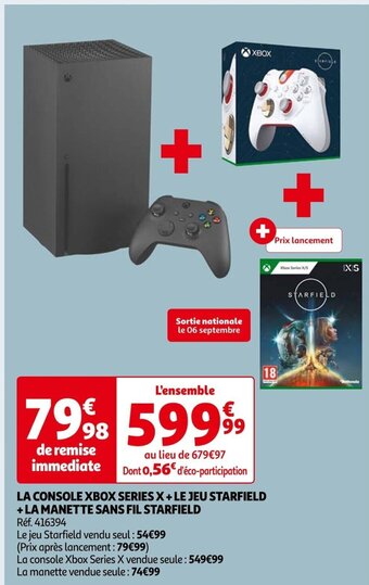 LA CONSOLE XBOX SERIES X+LE JEU STARFIELD