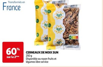 Auchan CERNEAUX DE NOIX SUN offre