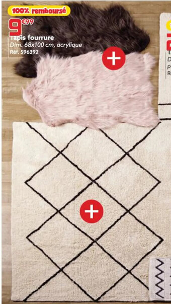 Gifi Tapis fourrure offre