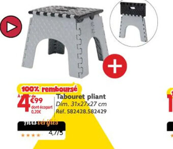 Gifi Tabouret pliant offre