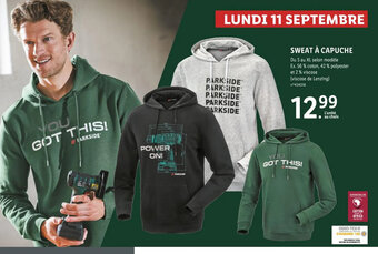 Lidl SWEAT À CAPUCHE offre