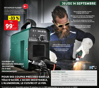 Lidl DÉCOUPEUR PLASMA* offre