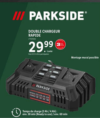 DOUBLE CHARGEUR RAPIDE