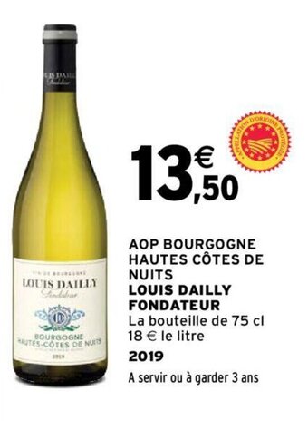 Intermarché AOP BOURGOGNE HAUTES CÔTES DE NUITS offre