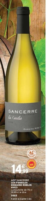 AOP SANCERRE LES FOSSILES DOMAINE ROBLIN HVE3