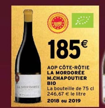Intermarché AOP CÔTE-RÔTIE LA MORDORÉE M.CHAPOUTIER offre