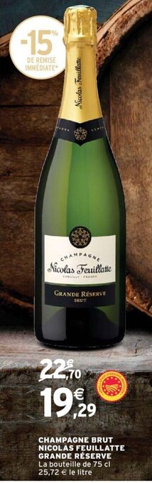 Intermarché CHAMPAGNE Nicolas Feuillatte offre