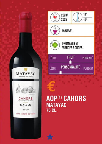 E.Leclerc AOP(1) CAHORS MATAYAC offre