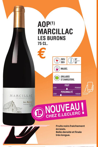 AOP (Âč) MARCILLAC LES BURONS 75 CL.