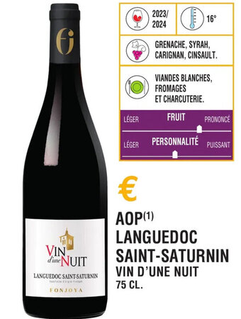 E.Leclerc AOP (1) LANGUEDOC SAINT-SATURNIN offre