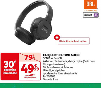 Auchan CASQUE BT JBL TUNE 660 NC offre