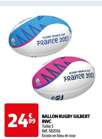 Auchan BALLON RUGBY GILBERT RWC offre