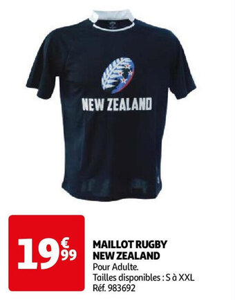 Auchan MAILLOT RUGBY NEW ZEALAND offre