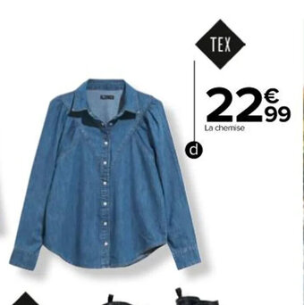 Chemise jean femme
