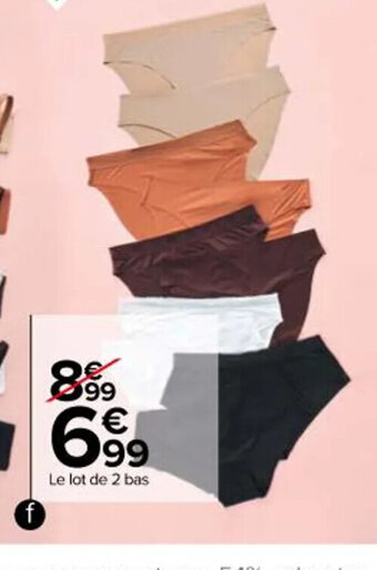 Carrefour Slips ou shortys femme offre