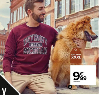 Sweat imprimé homme
