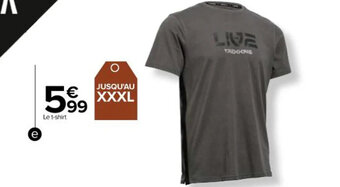 Carrefour T shirt sport imprime homme offre