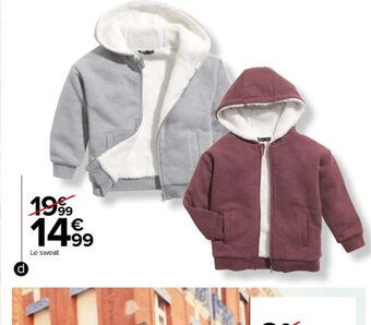 Carrefour Sweat garcon offre