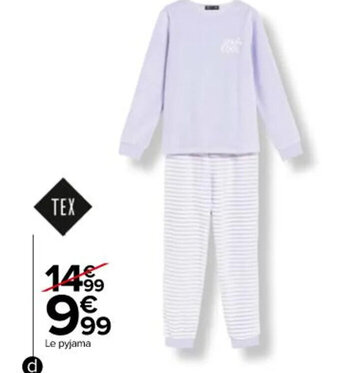Carrefour Pyjama fille ou garcon offre